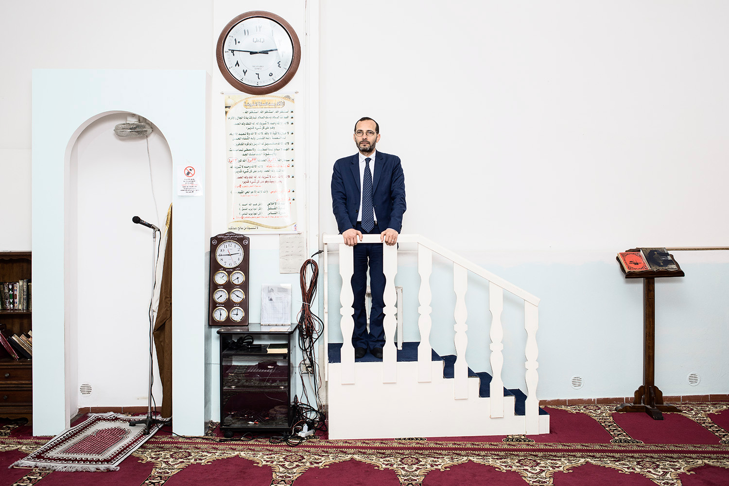 edin Elzir (b. 1971, Hebron), Imam of Florence, President of the Union of  Islamic Communities in Italy. March 2015, Florence, Italy. For GQ Italia.